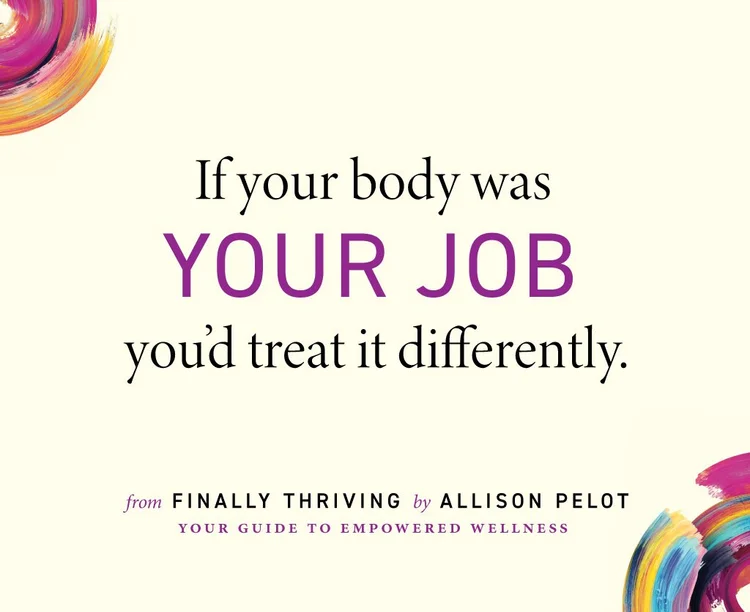 Finally Thriving quote graphic