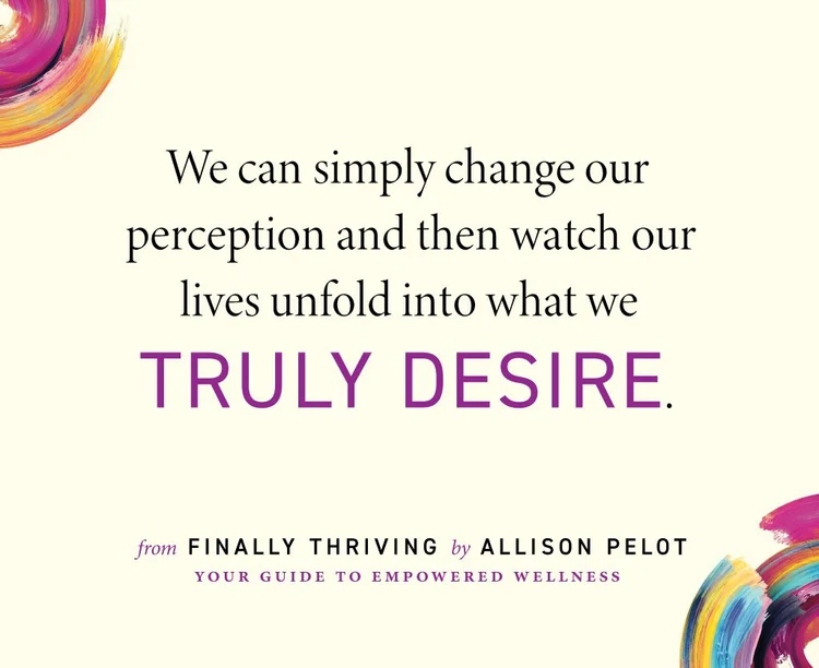 Finally Thriving quote graphic