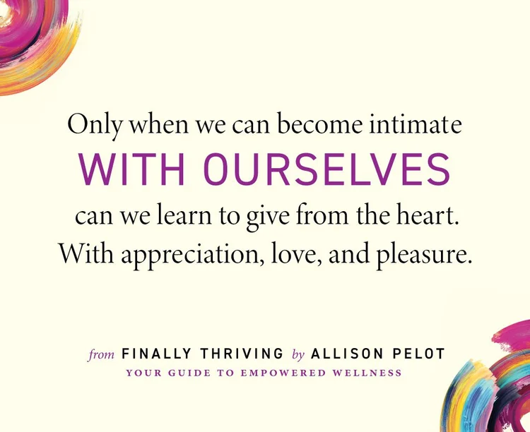 Finally Thriving quote graphic